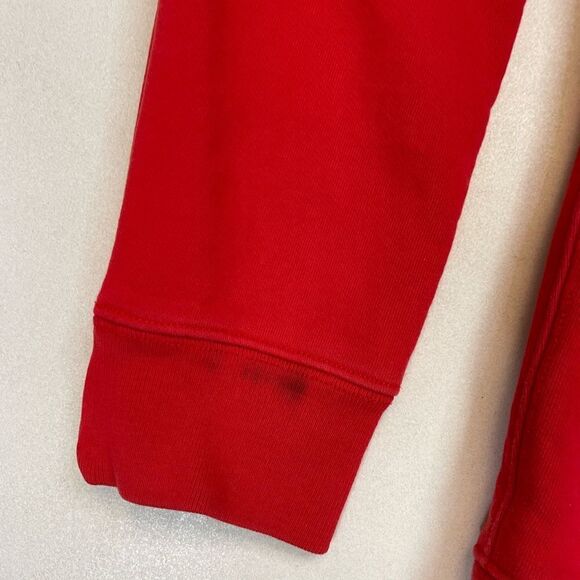 7N For All Mankind Dream Your Future Pullover Hoodie Men Medium Red - Picture 4 of 7